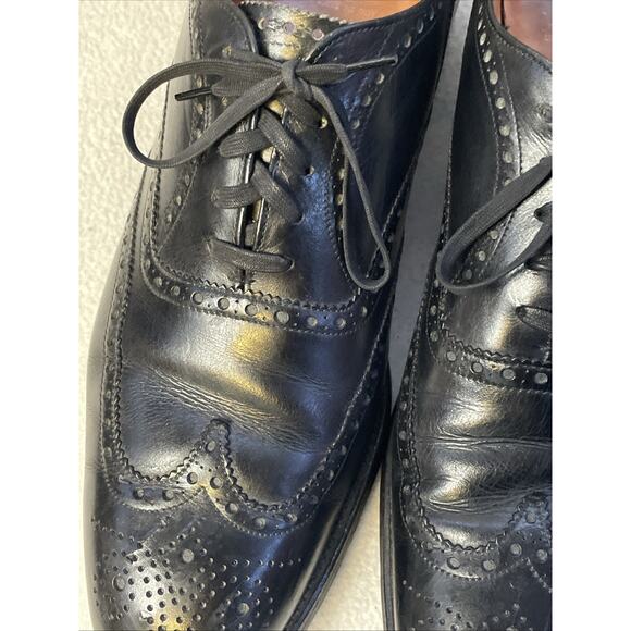 VTG Brooks Brothers Brooks English Devon Black Leather Wingtip Brogue Oxford main image 13